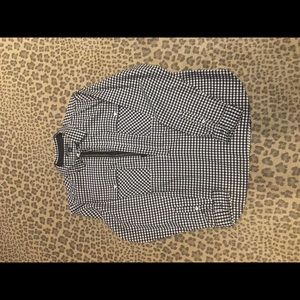 Jcrew flannel quarter top